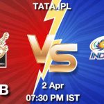 RCB vs MI Dream11 Prediction, Match Preview, Fantasy Cricket Tips