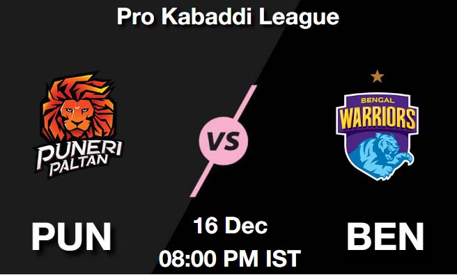 PUN vs BEN Dream11 Prediction, Match Preview, Fantasy Kabaddi Tips