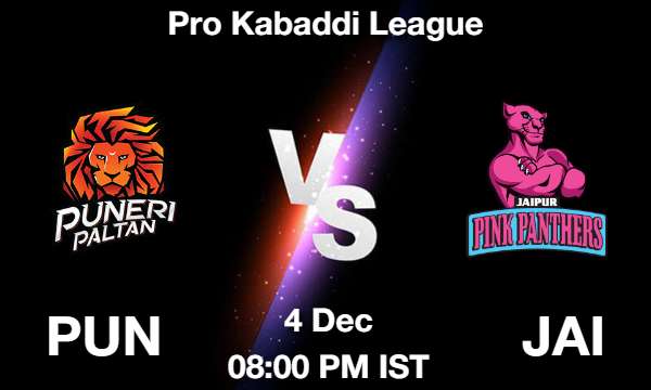 PUN vs JAI Dream11 Prediction, Match Preview, Fantasy Kabaddi Tips