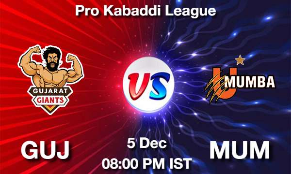 GUJ vs MUM Dream11 Prediction, Match Preview, Fantasy Kabaddi Tips