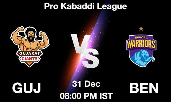 GUJ vs BEN Dream11 Prediction, Match Preview, Fantasy Kabaddi Tips