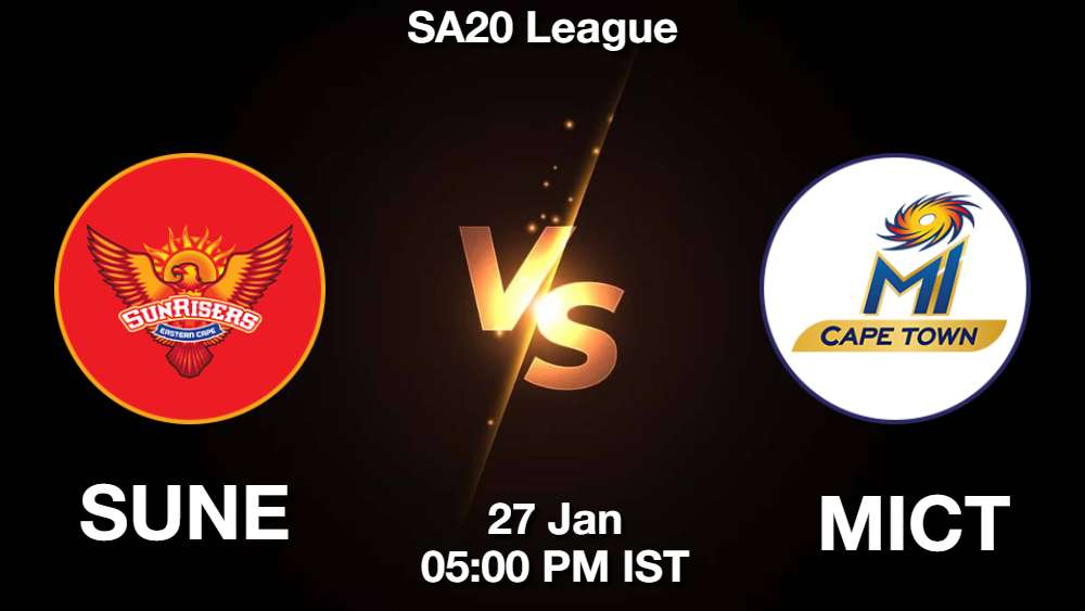 SUNE vs MICT Dream11 Prediction, Match Preview, Fantasy Cricket Tips