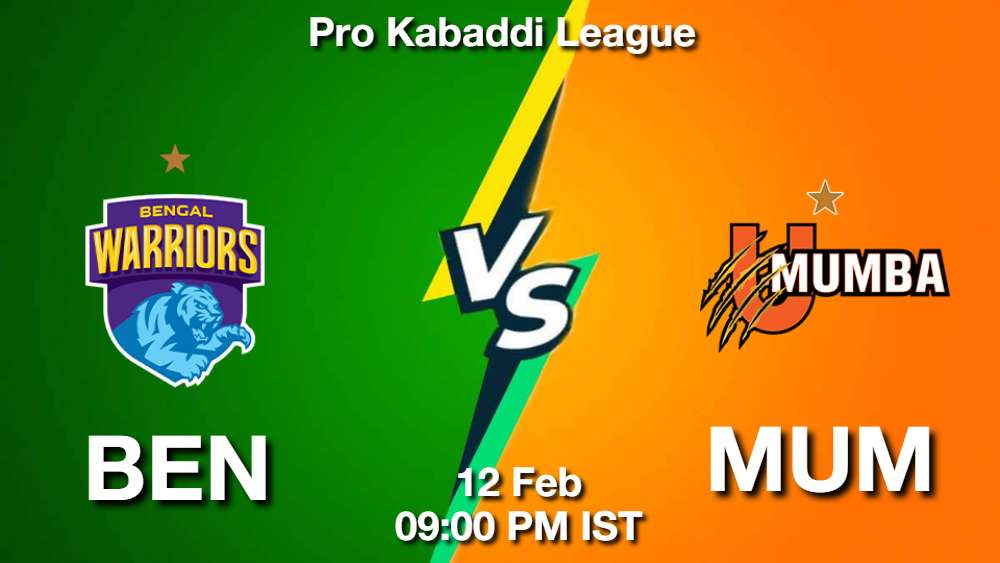 BEN vs MUM Dream11 Prediction, Match Preview, Fantasy Kabaddi Tips