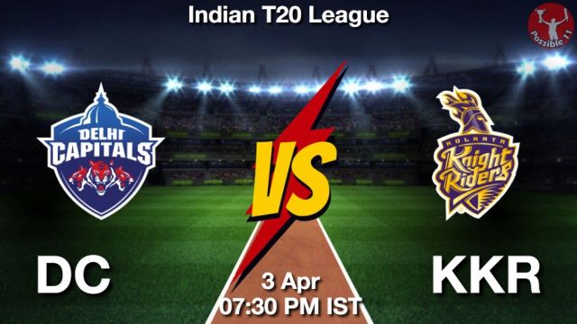 DC vs KKR Dream11 Prediction,
