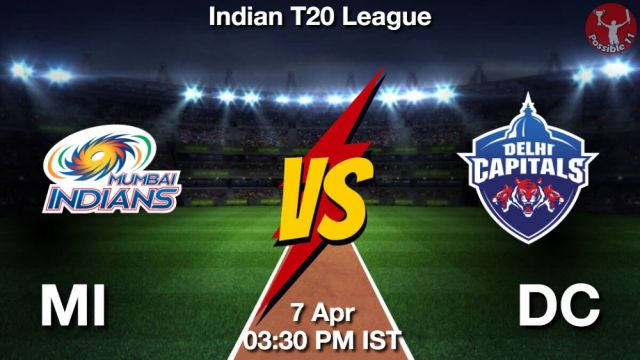 MI vs DC Dream11 Prediction, Team, Match-20