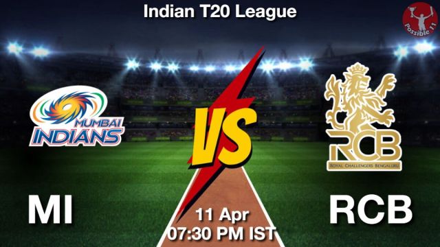 MI vs RCB Dream11 Prediction