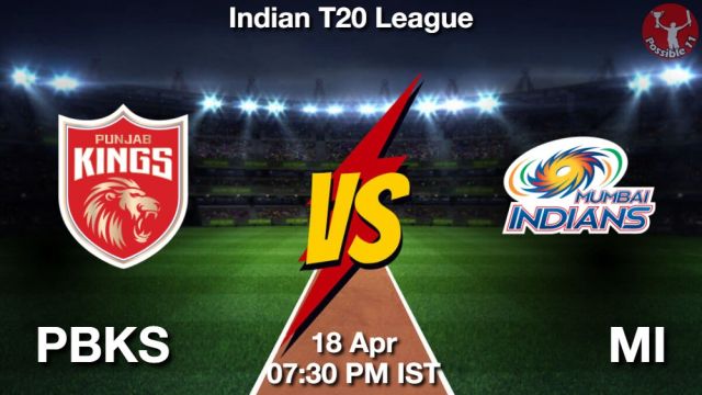 PBKS vs MI Dream11 Prediction