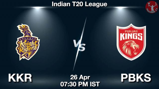 KKR vs PBKS Dream11 Prediction