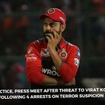 virat kohli gets terror threat rcb cancles press conference