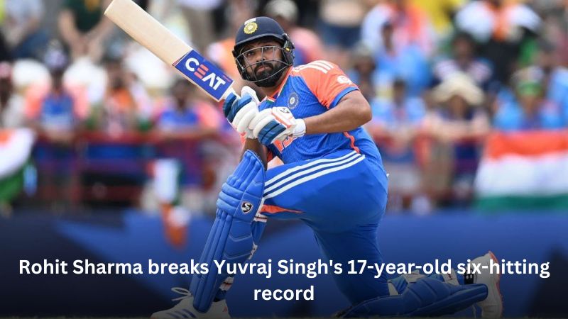 Rohit Sharma breaks Yuvraj Singh's 17-year-old six-hitting record