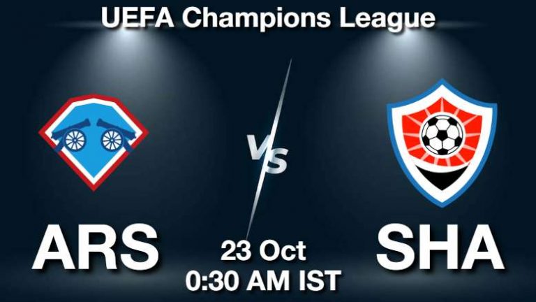 ARS vs SHA Dream11 Prediction, Todays Match Preview