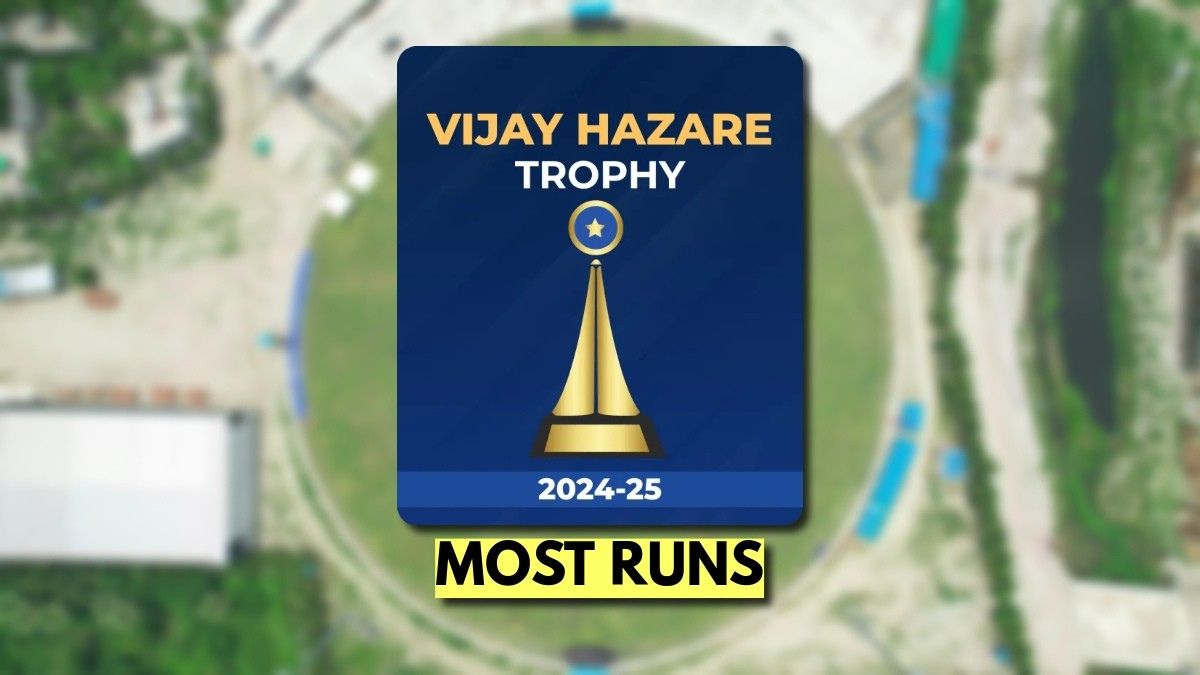Top 5 players who have scored the most runs in a season of Vijay Hazare Trophy