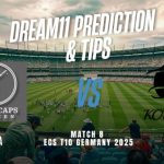 ECS T10 2025 GCA vs KCC: Playing 11, Dream11 Team, My11Circle Prediction
