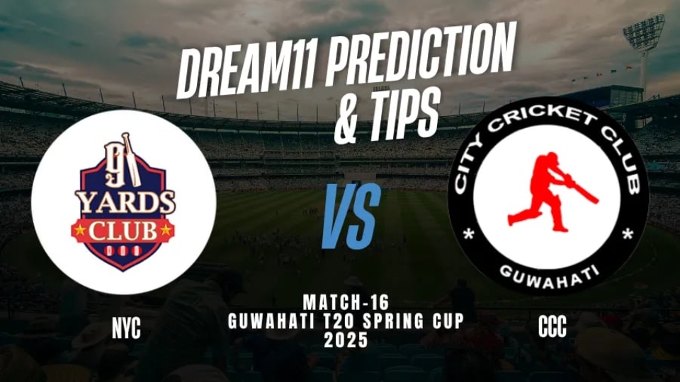 NYC vs CCC, Guwahati T20 2025: Playing 11, Dream11 Team, Who will win today's match? (AI Prediction)