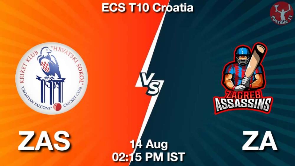 ZAS vs ZA ECS T10 2025: Head to Head, Playing 11, Dream11 Team & AI Prediction