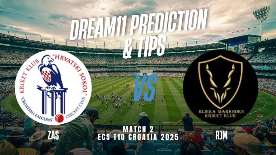 ECS T10 2025 ZAS vs RJM: Dream11 Team, Who will win today's match? (AI Prediction)