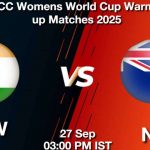 IN-W vs NZ-W ICC Women's Wolrd Cup Warm-up Match: Head to Head, Playing 11, AI Prediction