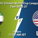 UAE vs USA: Match Preview, Head to Head, Playing 11, AI Prediction