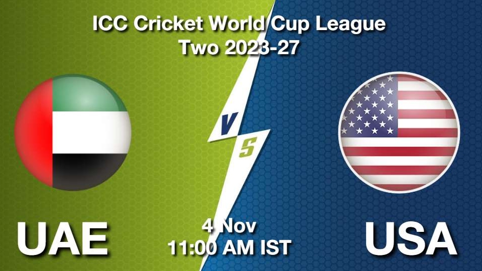 UAE vs USA: Match Preview, Head to Head, Playing 11, AI Prediction