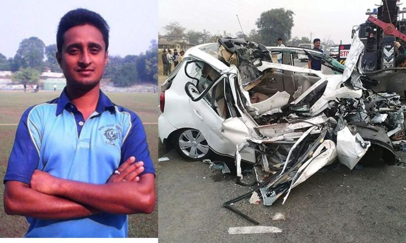 Indian cricketer Rajesh Banik died in a road accident