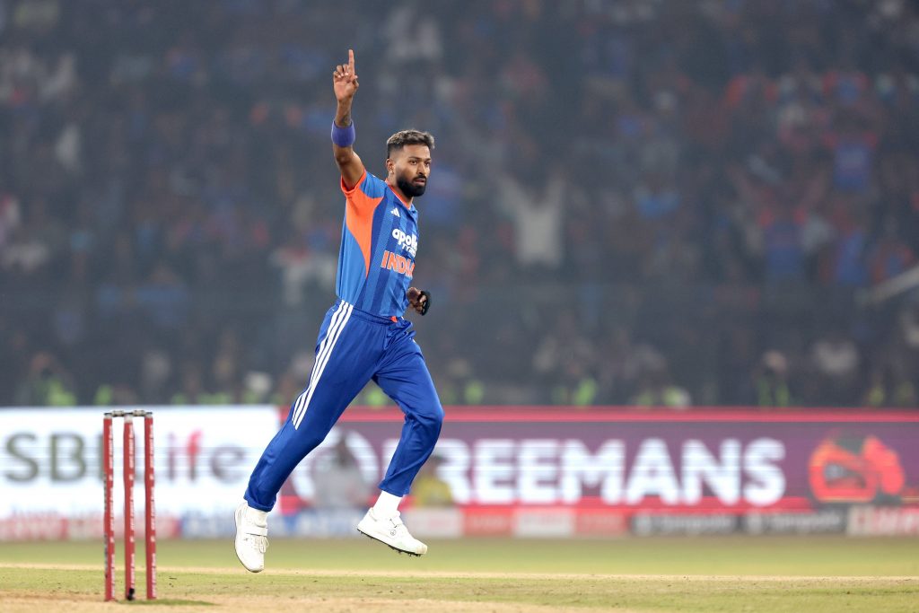 T20I Record: Hardik Pandya Becomes 3rd Indian to Claim 100 T20I Wickets